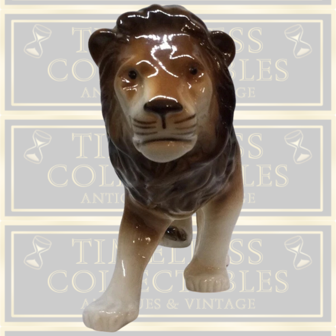 Vintage Royal Dux Lion Figurine