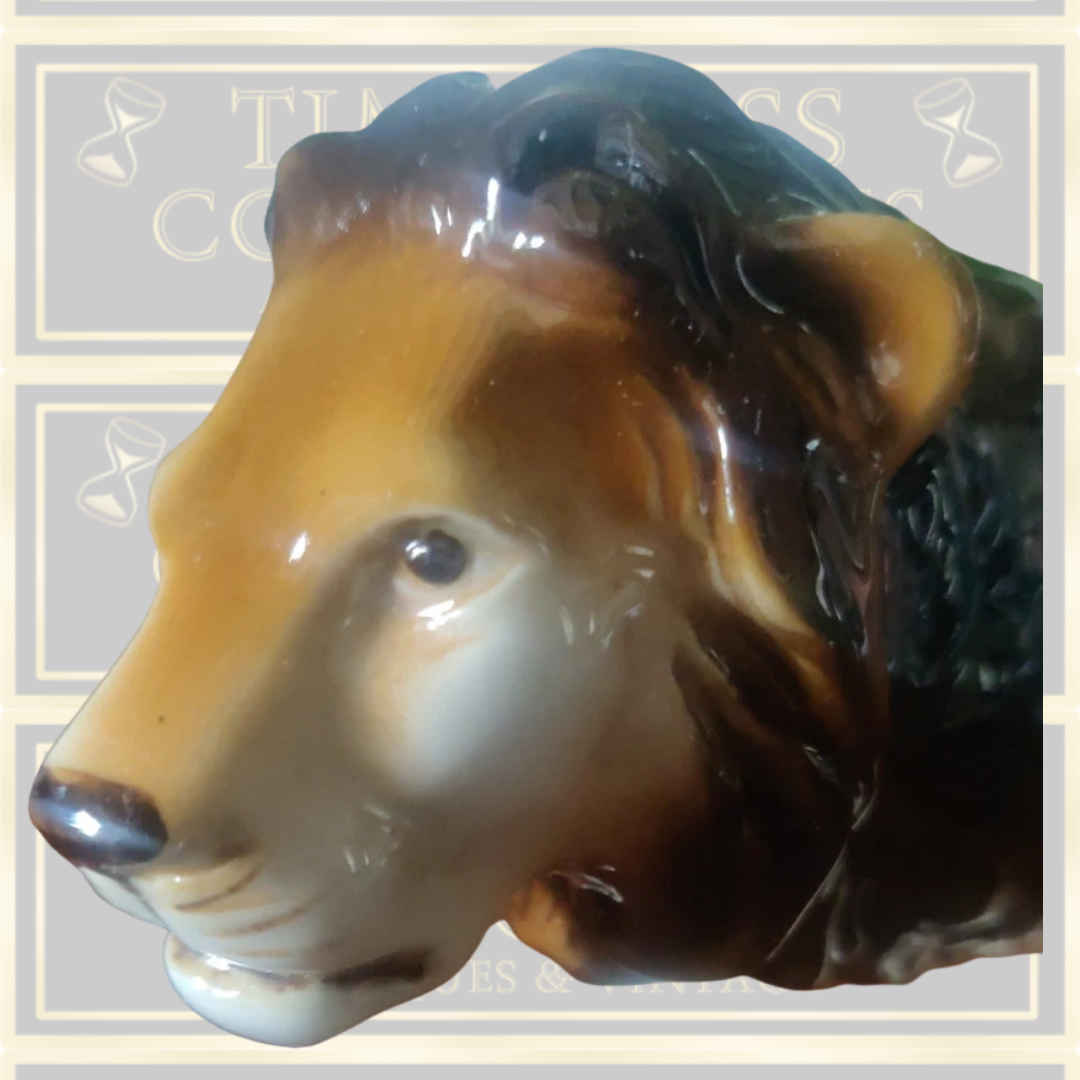 Vintage Royal Dux Lion Figurine