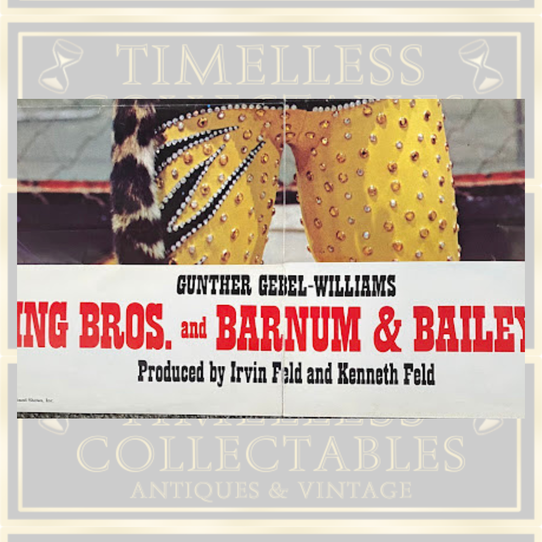 Vintage Gunther Gebel-Williams Large Circus Poster