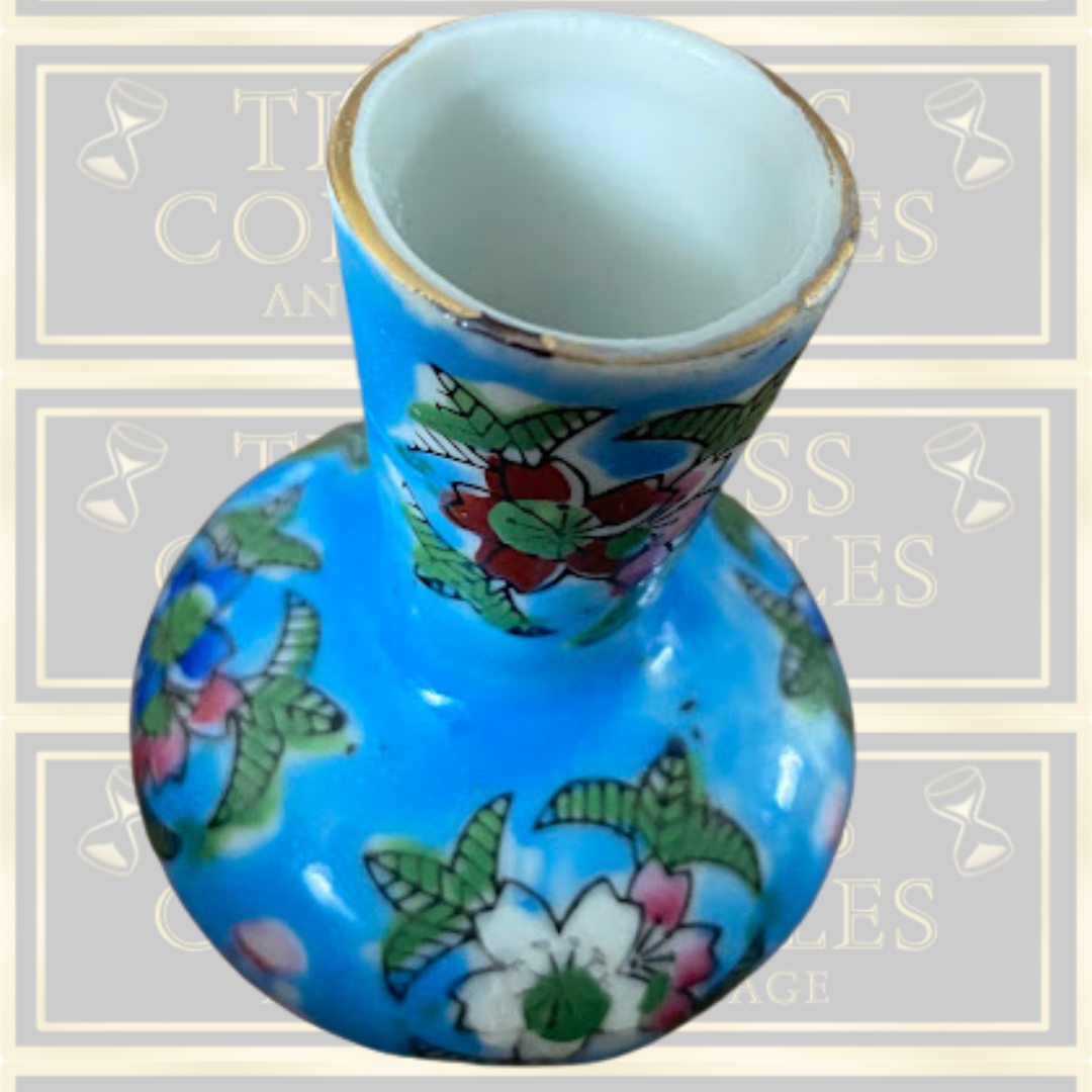 Vintage Enesco Miniature Floral Japan Vase