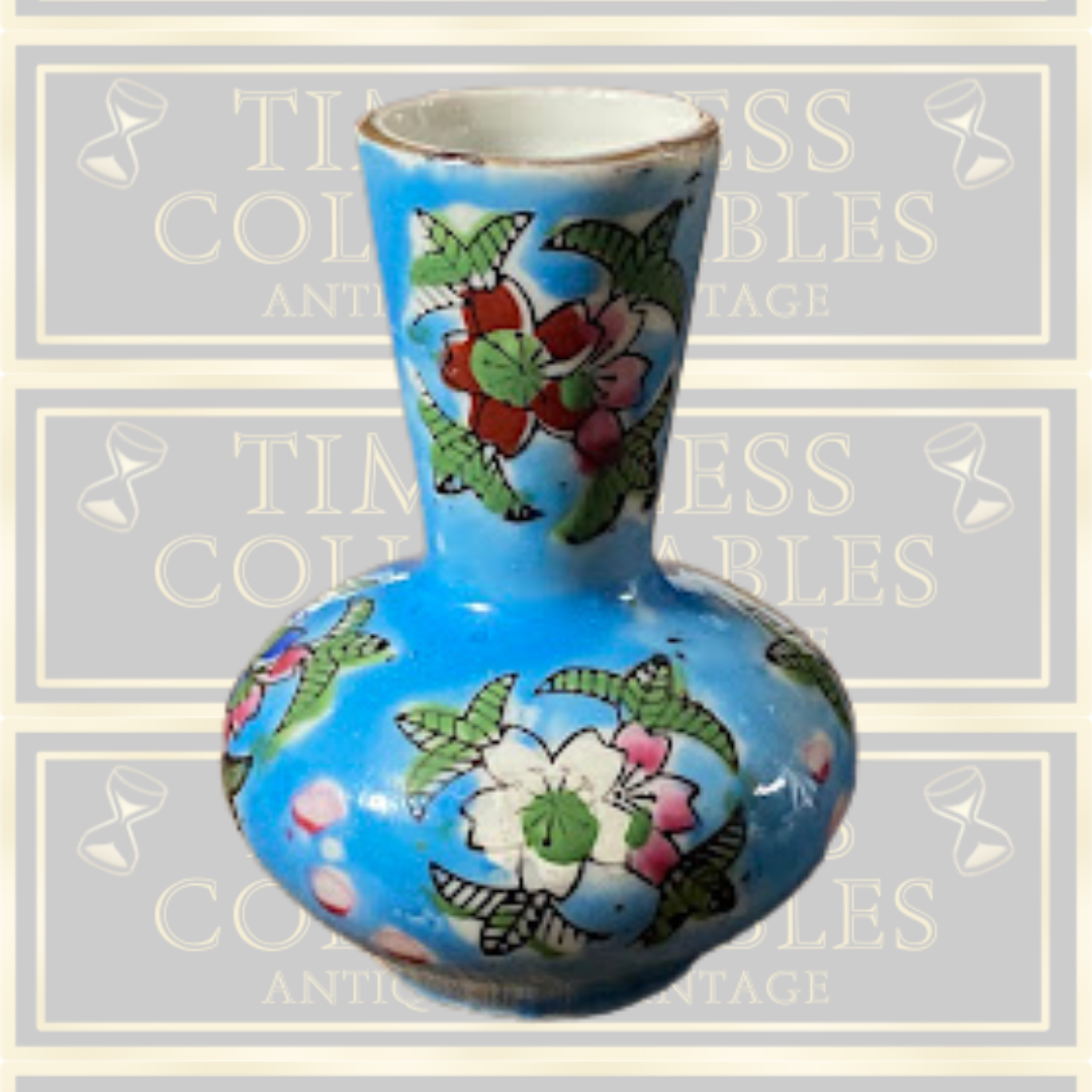 Vintage Enesco Miniature Floral Japan Vase