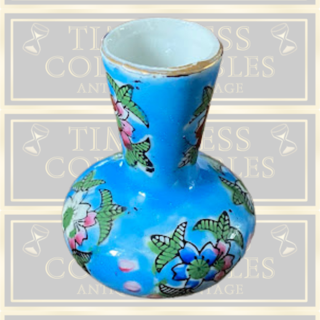 Vintage Enesco Miniature Floral Japan Vase