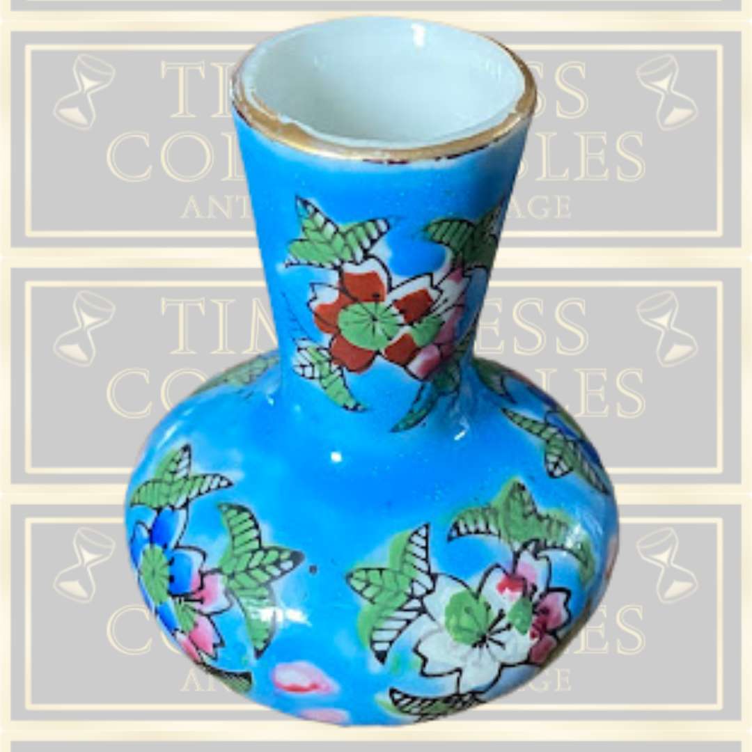Vintage Enesco Miniature Floral Japan Vase
