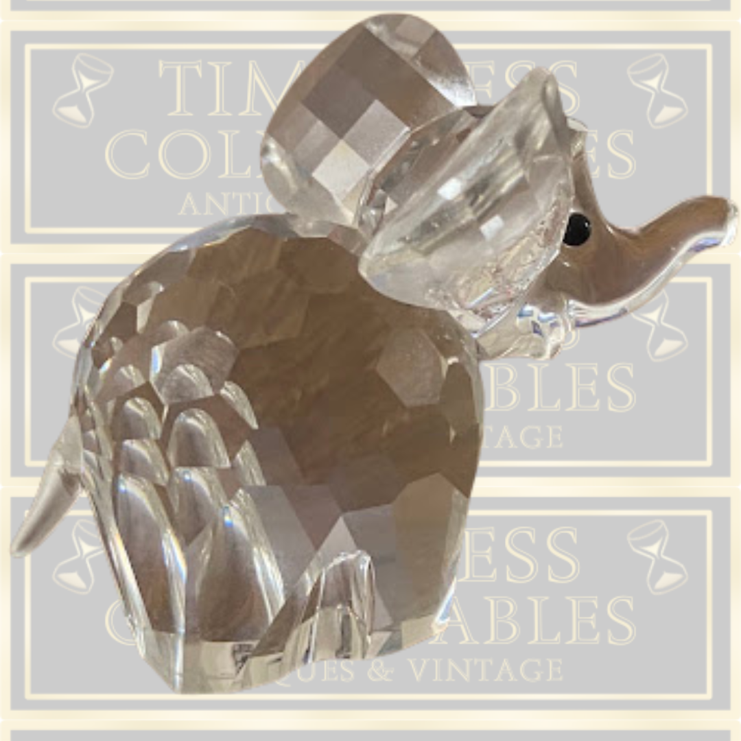 Vintage Swarovski Elephant Crystal Mini Elephant