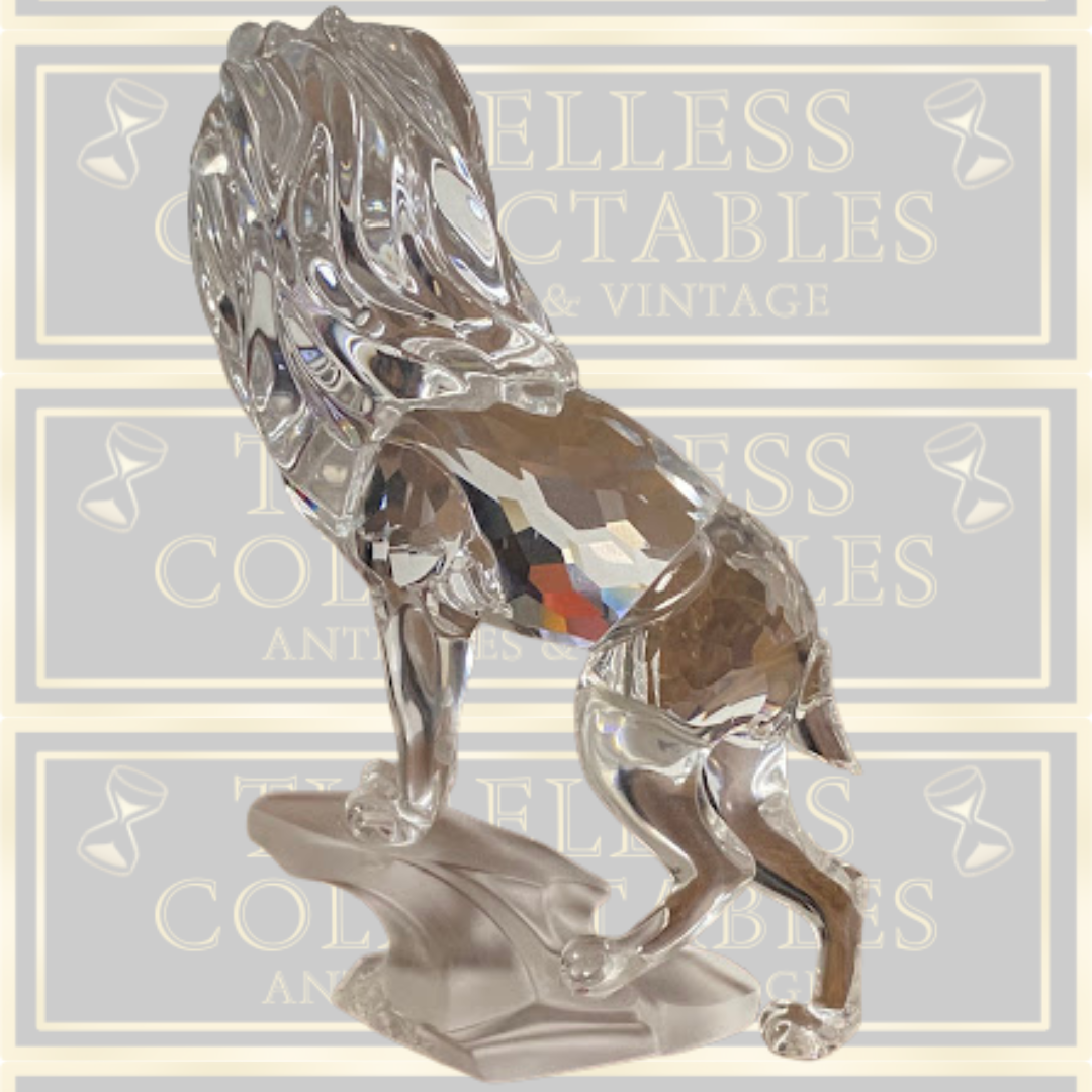 Vintage Retired Swarovski Crystal Lion