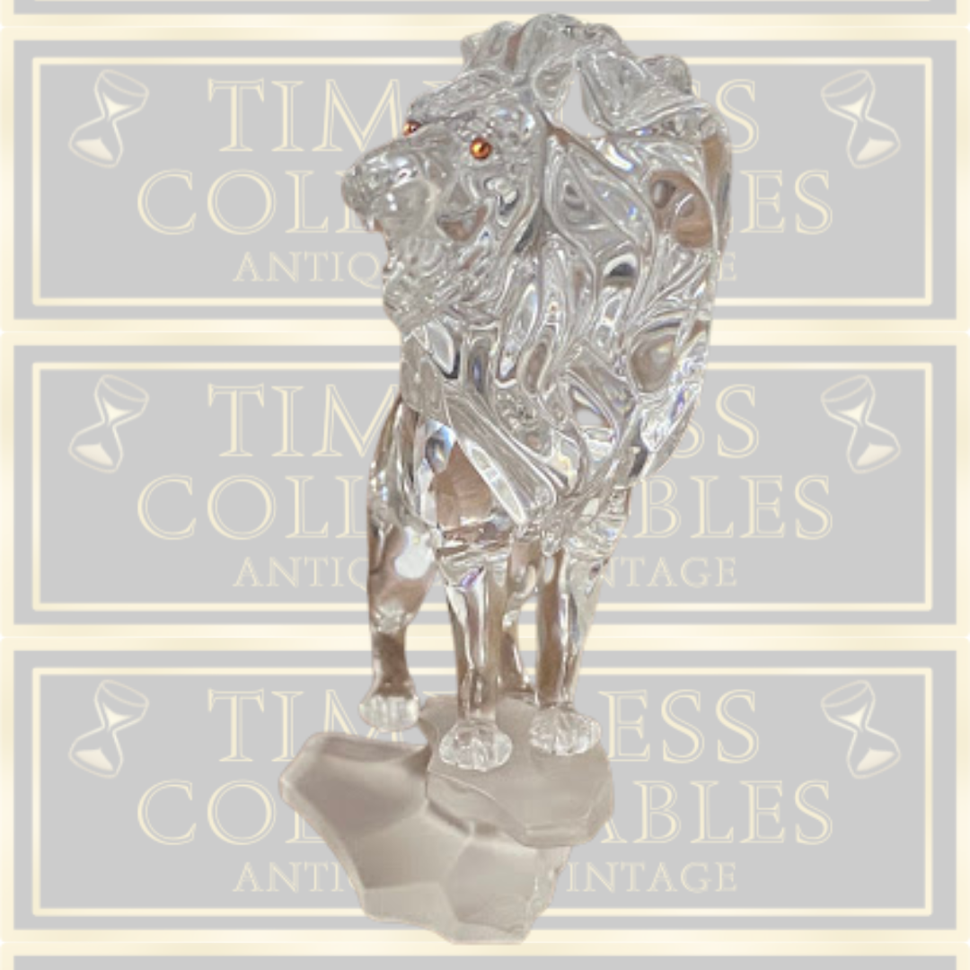 Vintage Retired Swarovski Crystal Lion