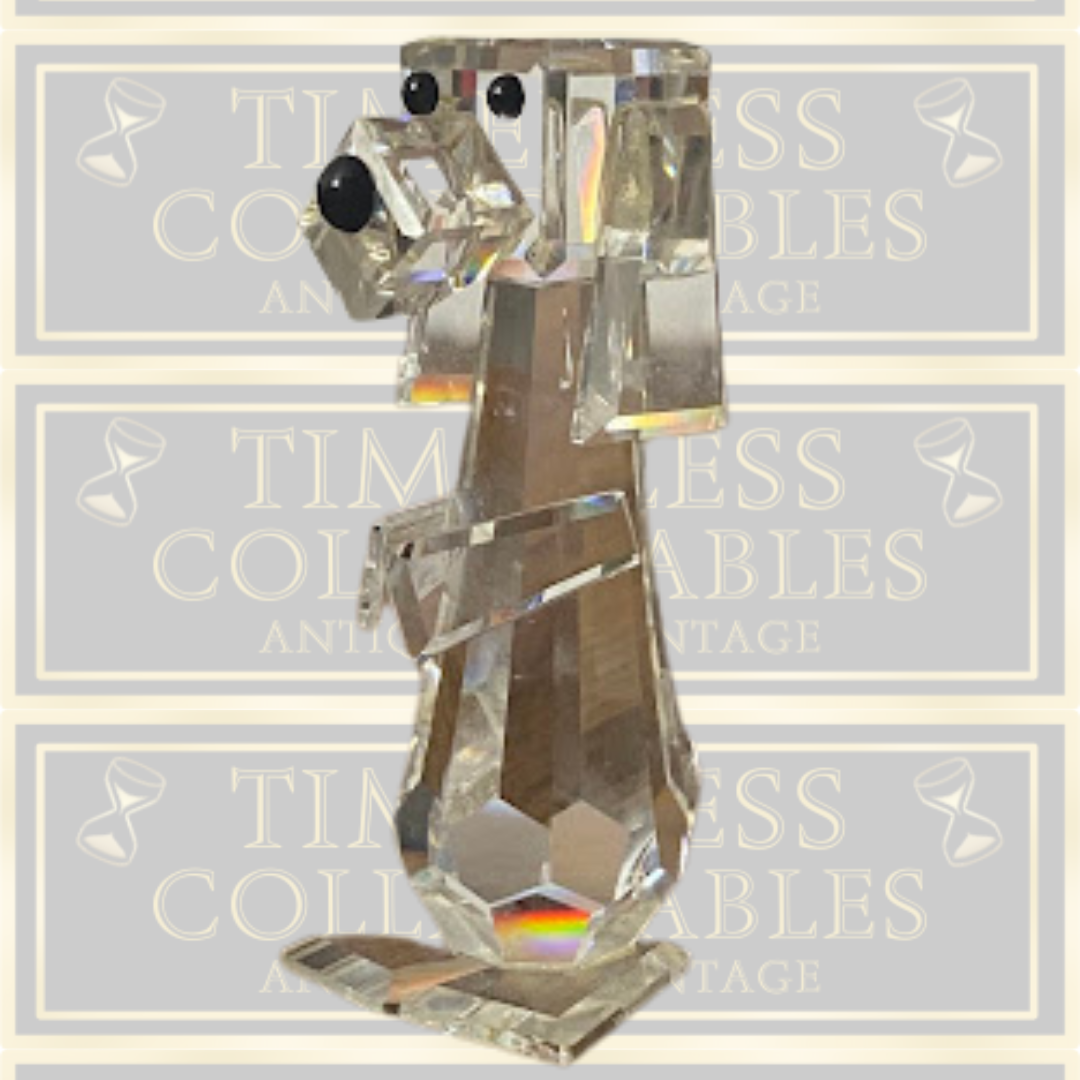 Vintage Retired Swarovski Crystal "Standing Dog"Pluto