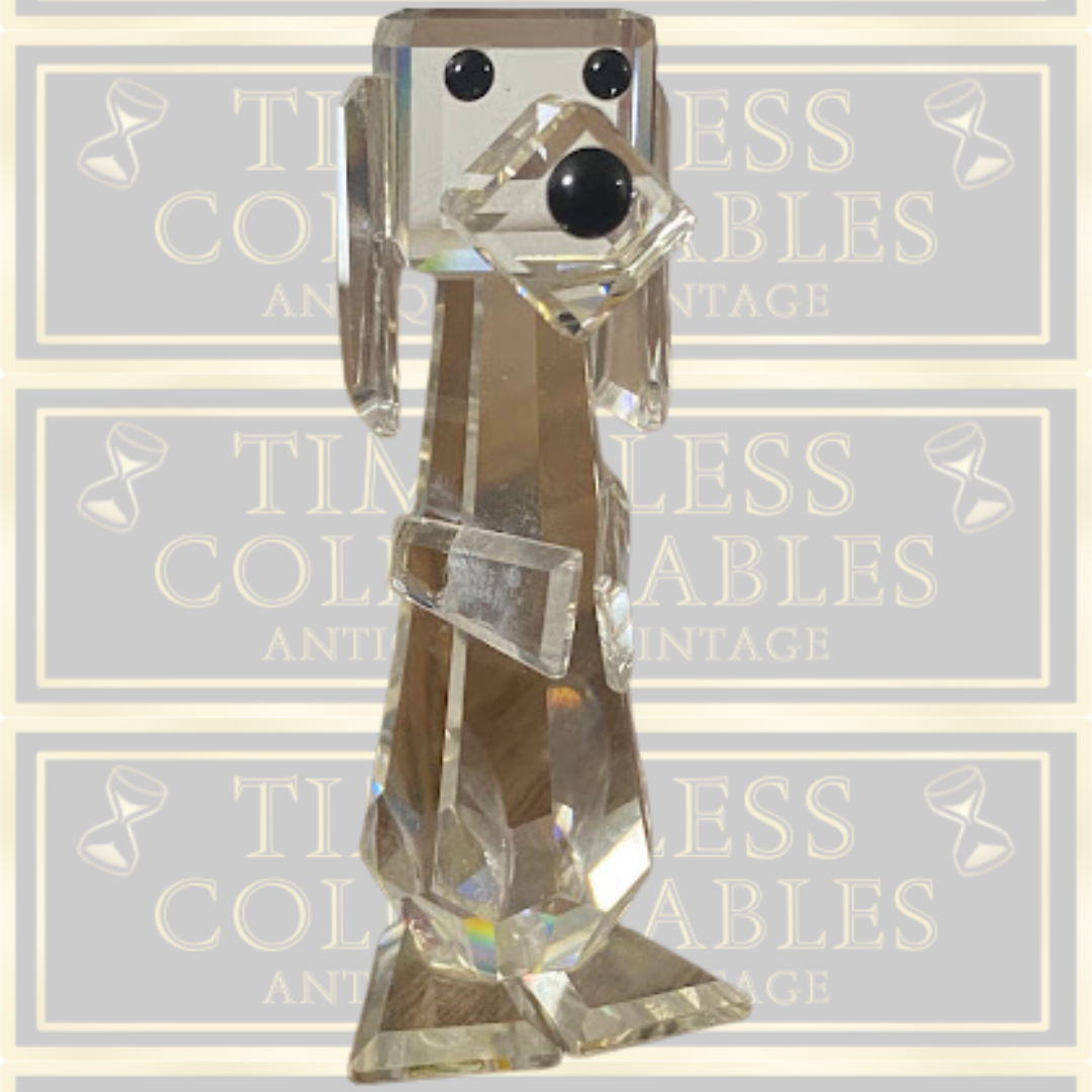 Vintage Retired Swarovski Crystal "Standing Dog"Pluto