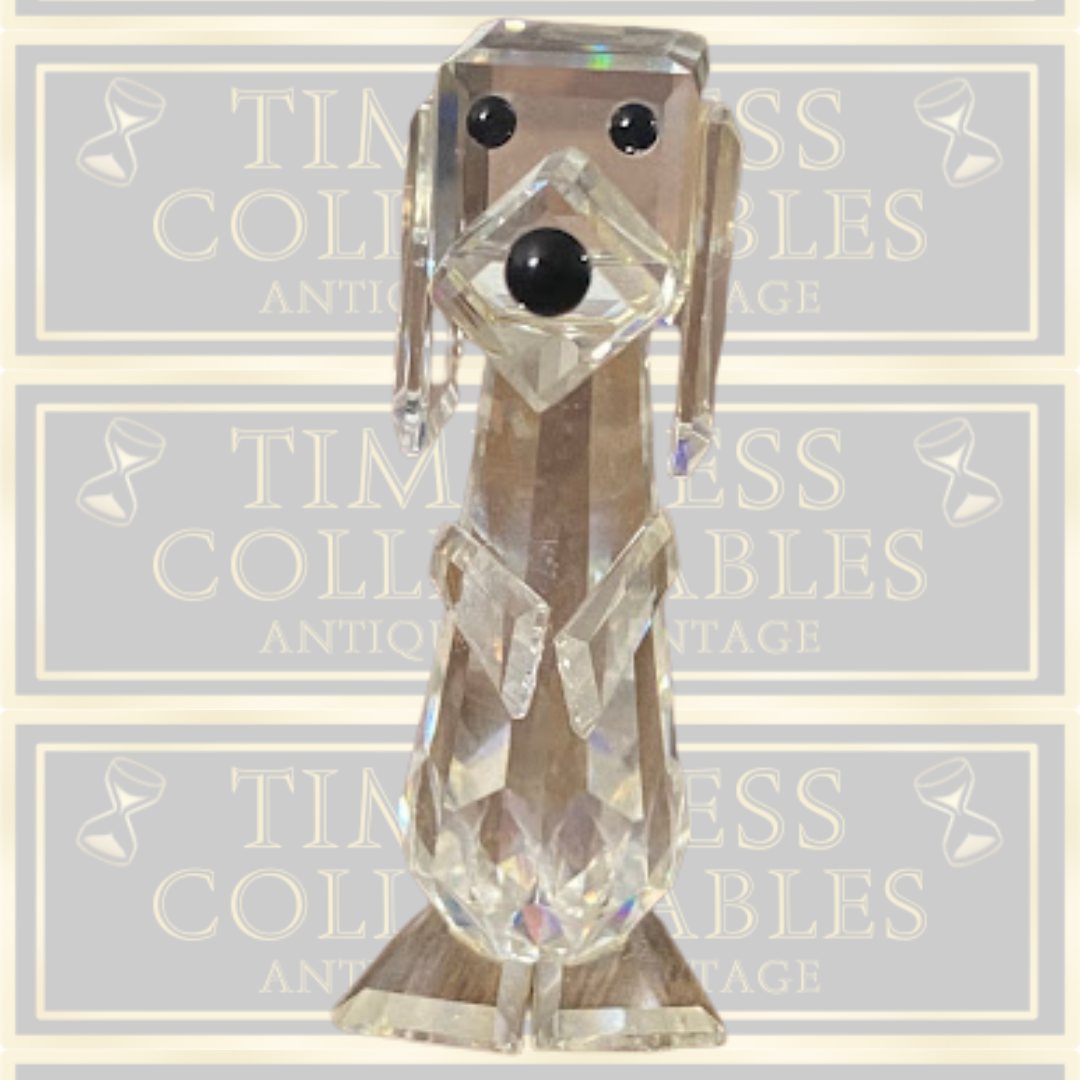 Vintage Retired Swarovski Crystal "Standing Dog"Pluto