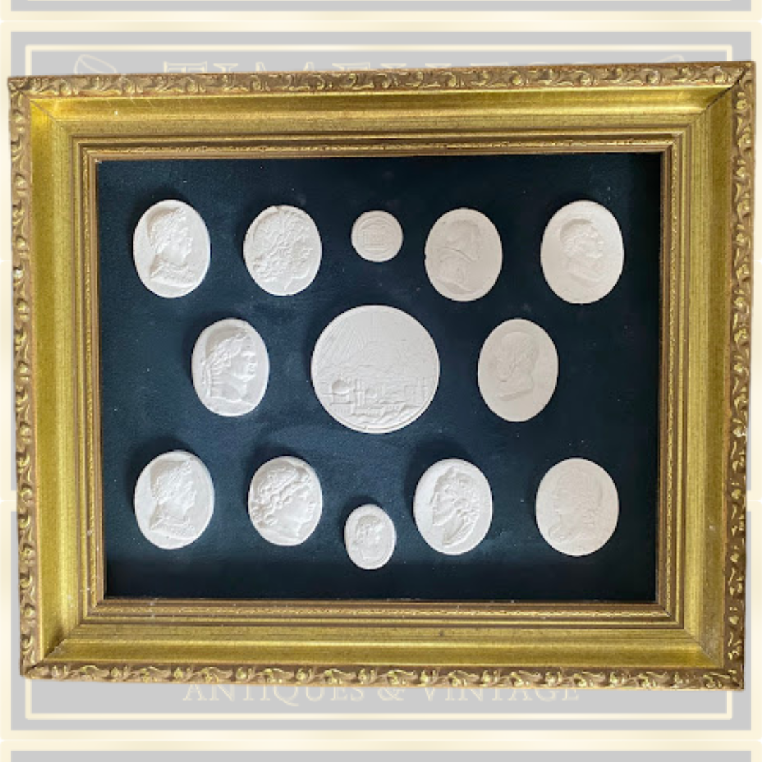 Grand Tour Cameos In Gold Frame