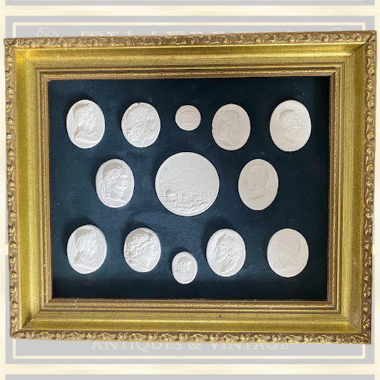 Grand Tour Cameos In Gold Frame