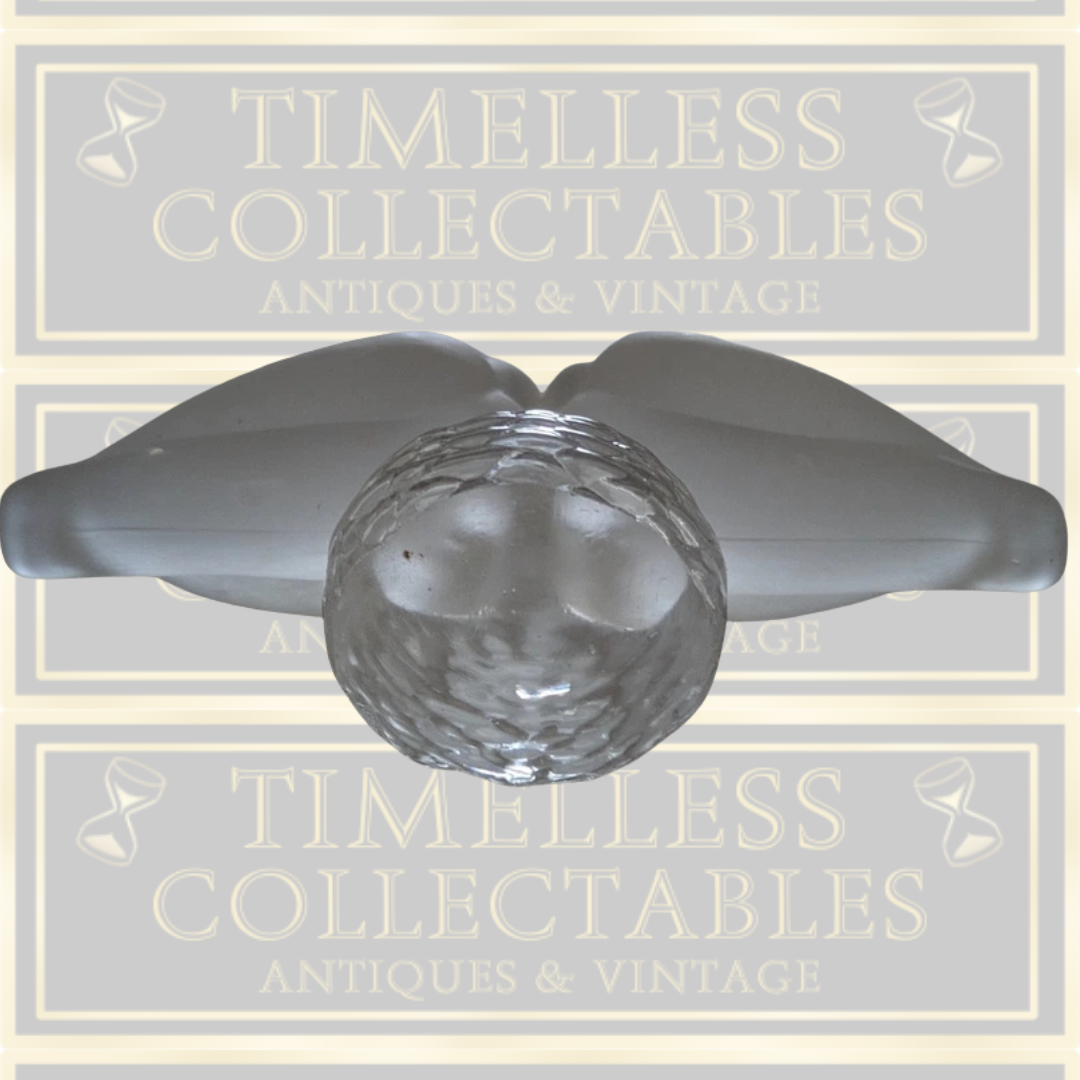 Vintage Reijmyre Swedish Frosted Art Glass Crystal Birds Paperweight