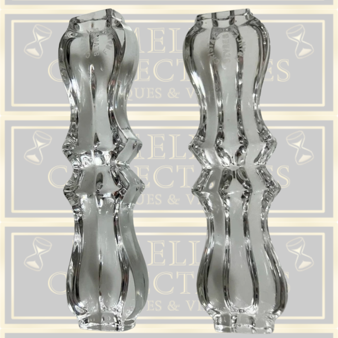 Vintage Sevres Pair Crystal Knife Rests