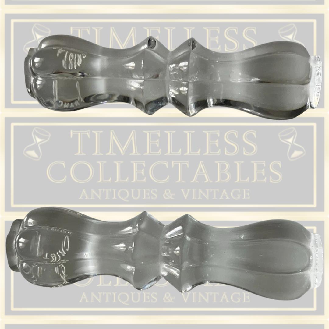 Vintage Sevres Pair Crystal Knife Rests