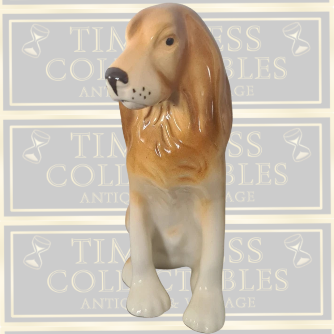 Vintage Royal Dux Dog Figurine - Spaniel