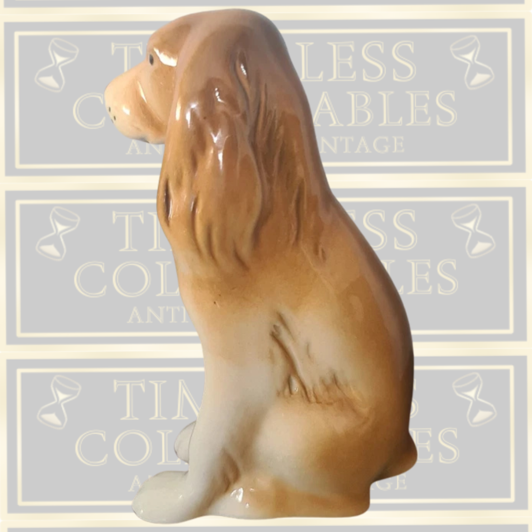 Vintage Royal Dux Dog Figurine - Spaniel