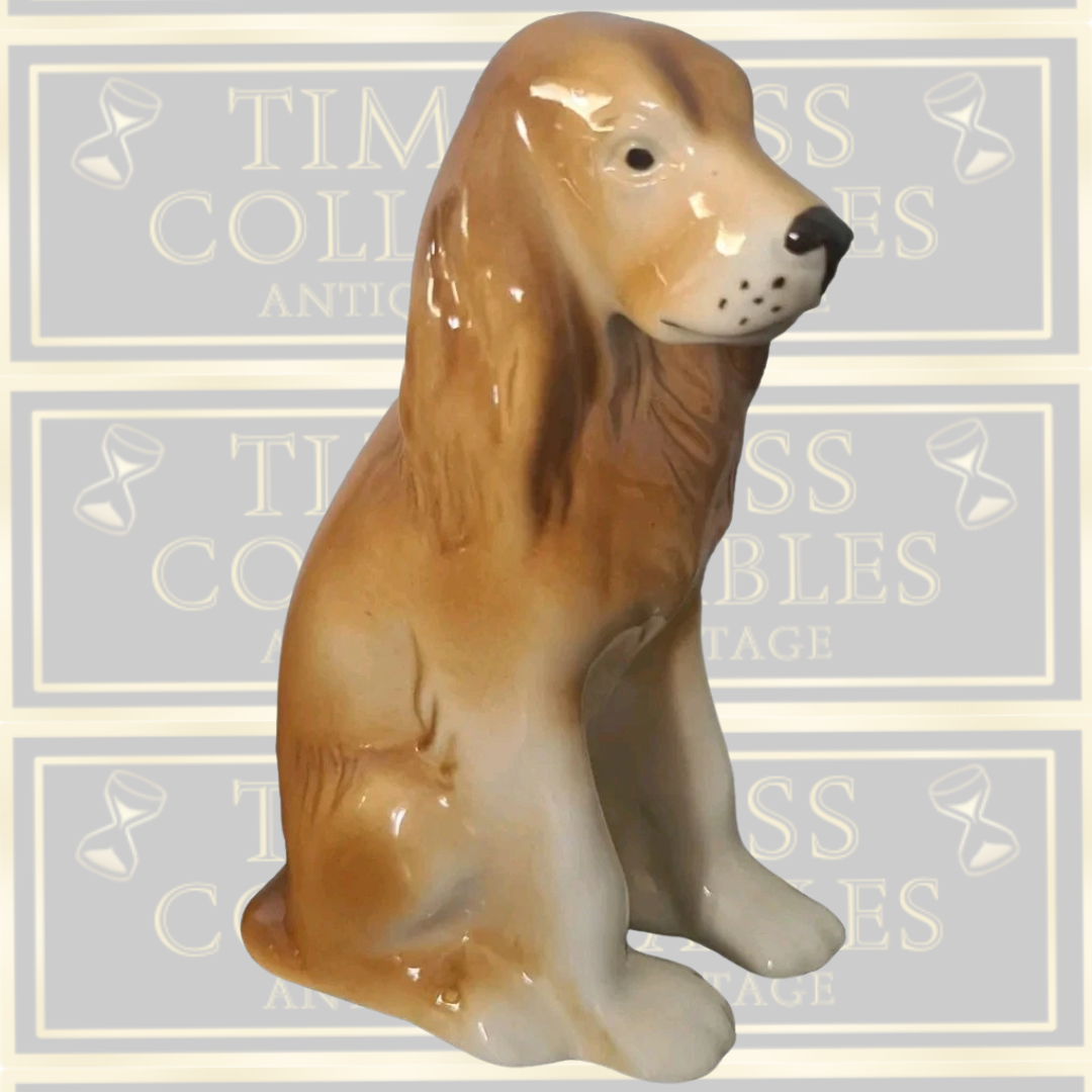 Vintage Royal Dux Dog Figurine - Spaniel