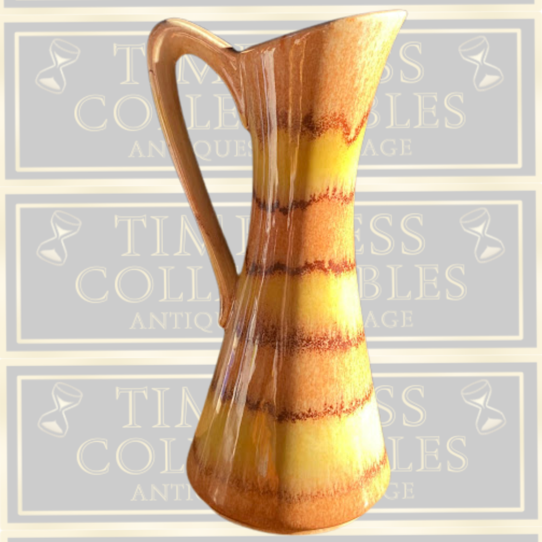Vintage Bay Keramik Drip Glaze Pitcher/Vase