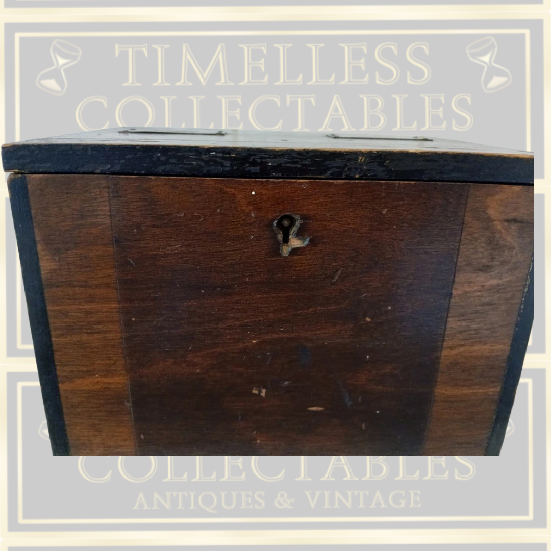 Antique Wooden Coin Operated Dispenser