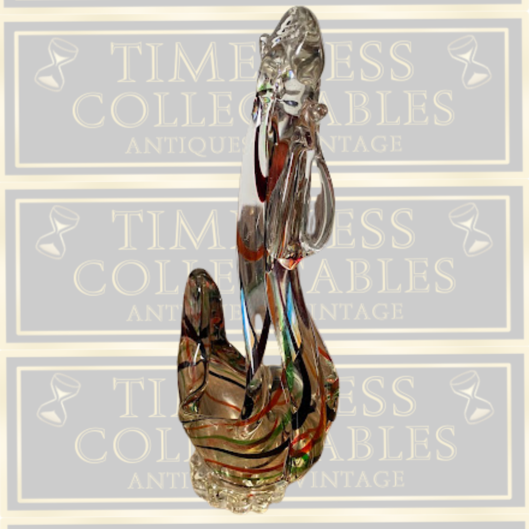 Vintage Murano Art Glass Swan Sculpture
