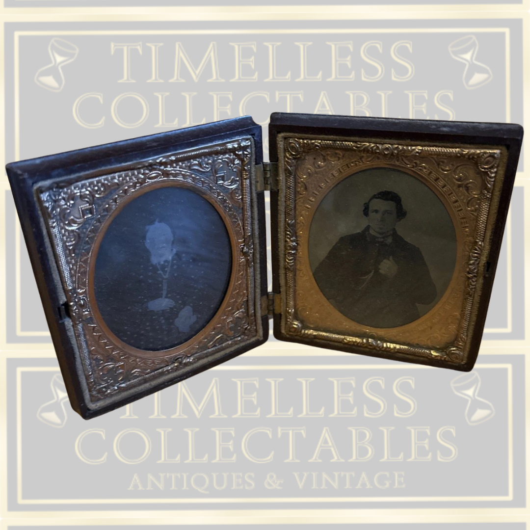 Antique Pair Daguerreotype Photo