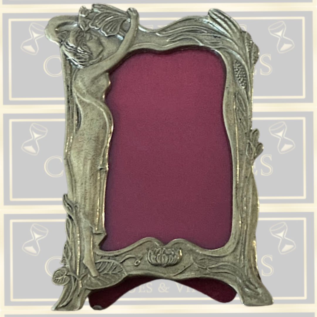 Art Nouveau style brass photograph frame