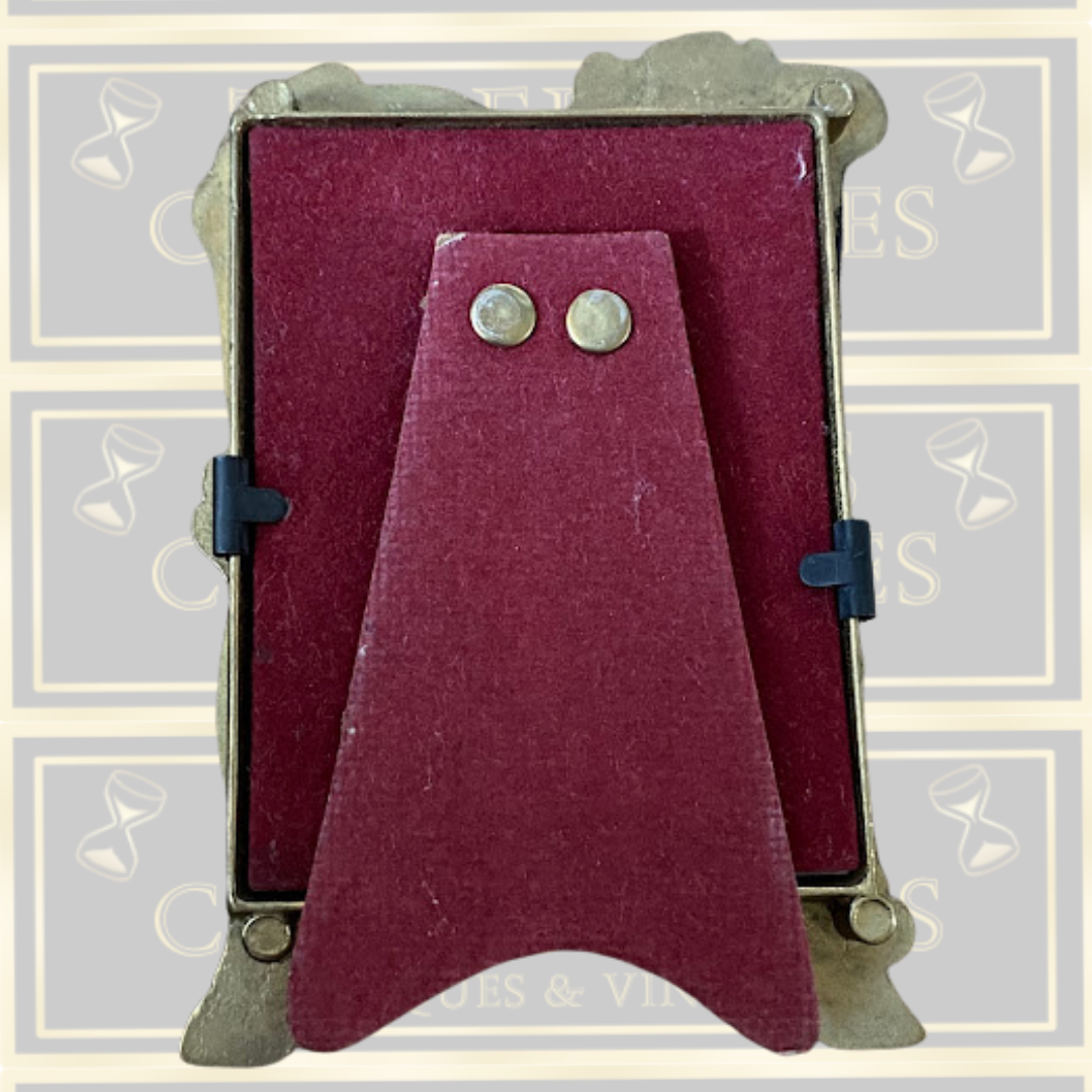 Art Nouveau style brass photograph frame