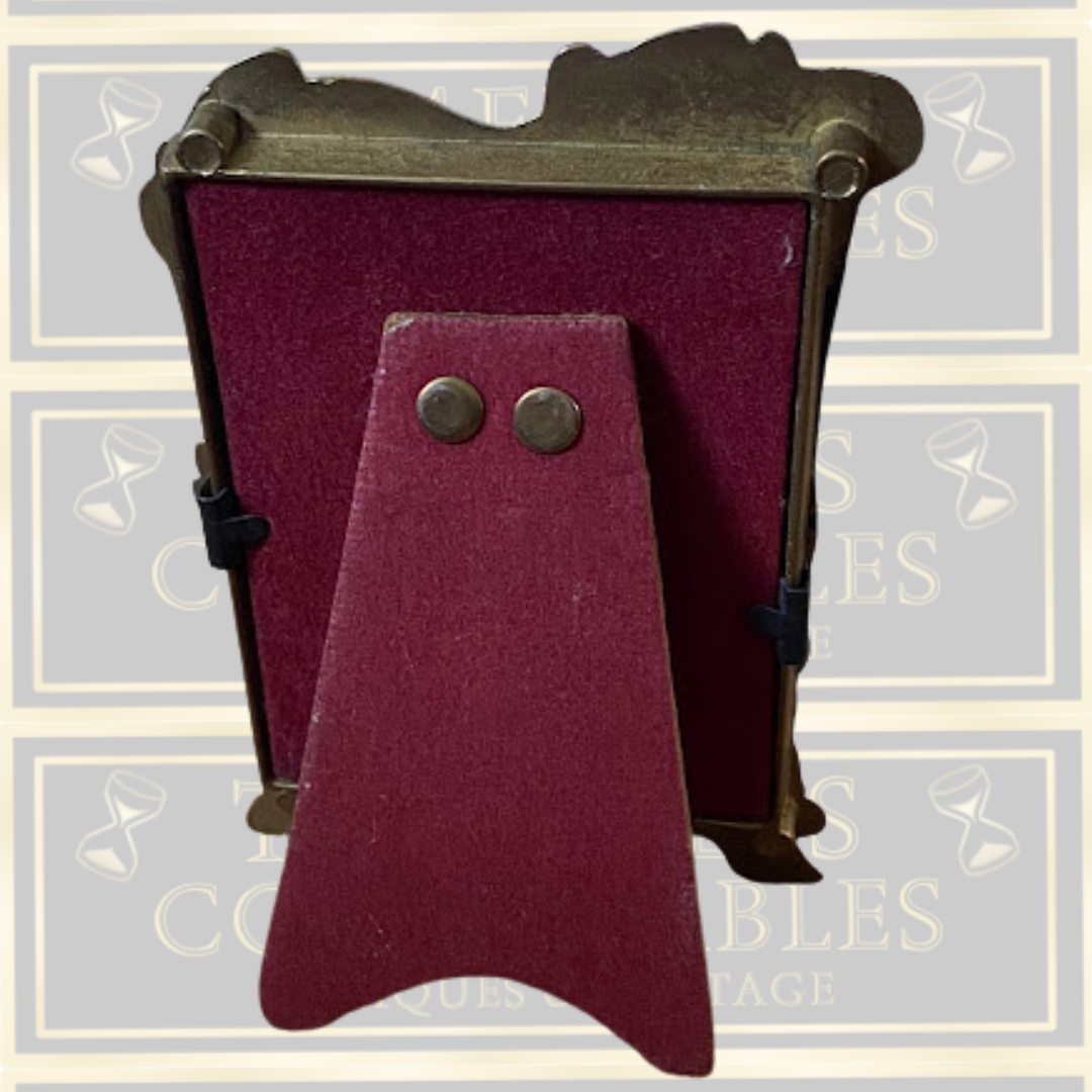 Art Nouveau style brass photograph frame