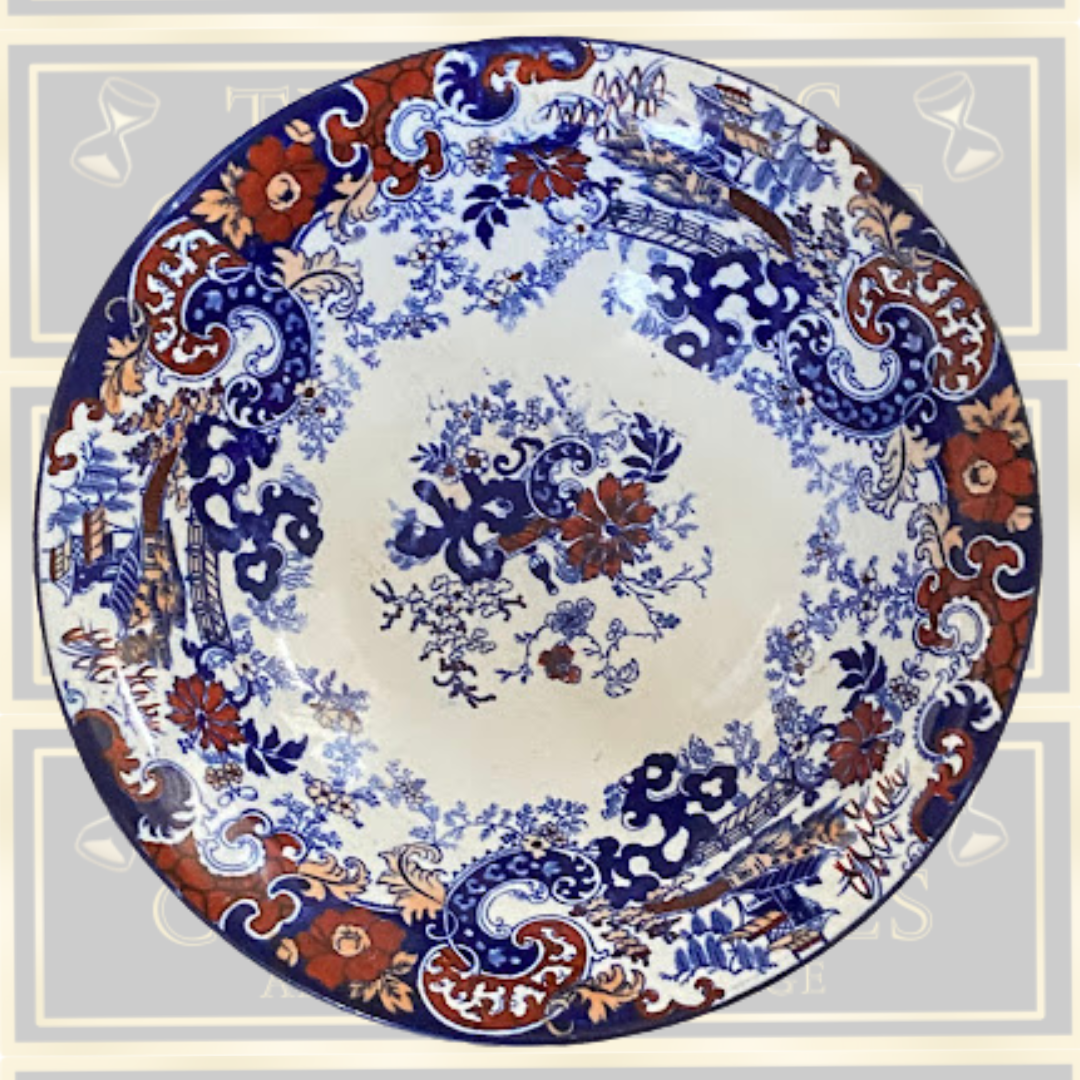 Antique Ridgway 'Chinese Japan' Transferware Bowl