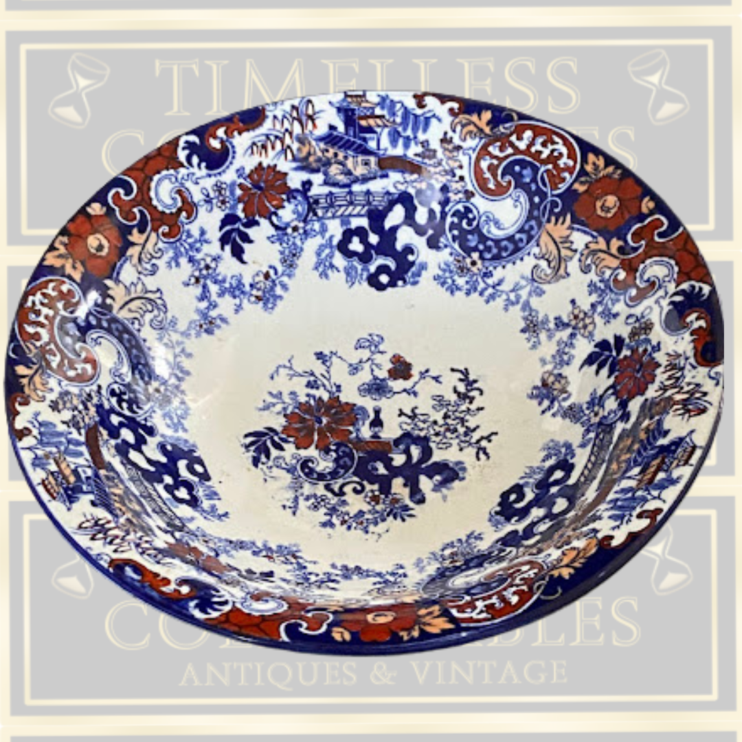 Antique Ridgway 'Chinese Japan' Transferware Bowl