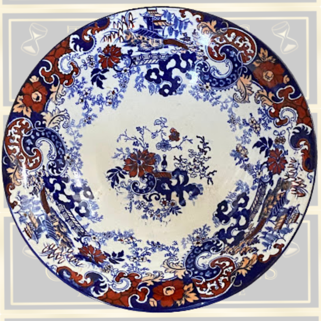 Antique Ridgway 'Chinese Japan' Transferware Bowl