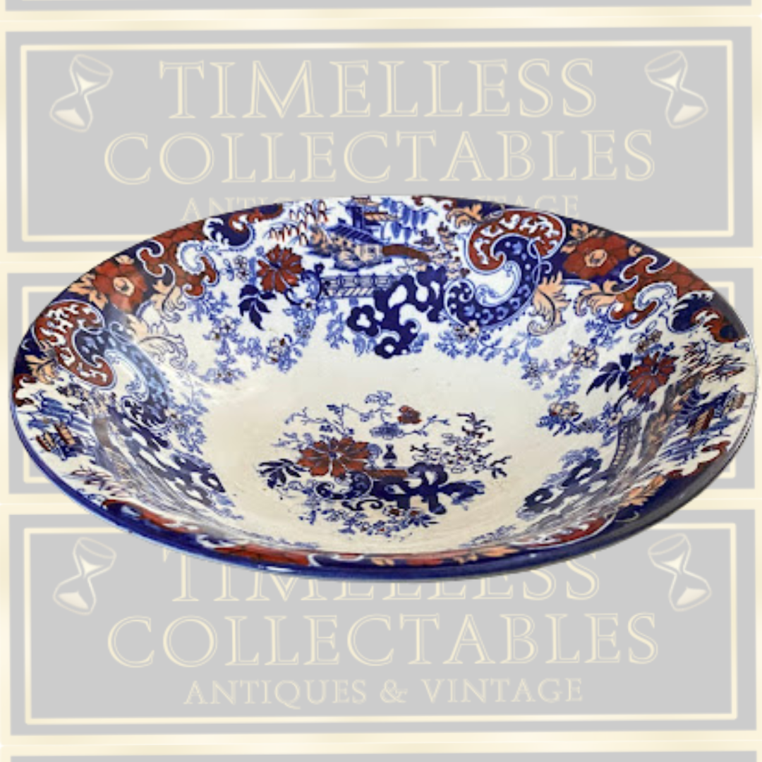 Antique Ridgway 'Chinese Japan' Transferware Bowl