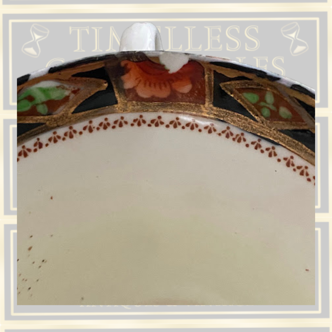 Antique Imari Sevres Teacup Trio 1880-1890s