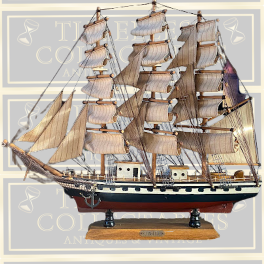 Vintage Flying Cloud American Wooden Sailing Ship Model