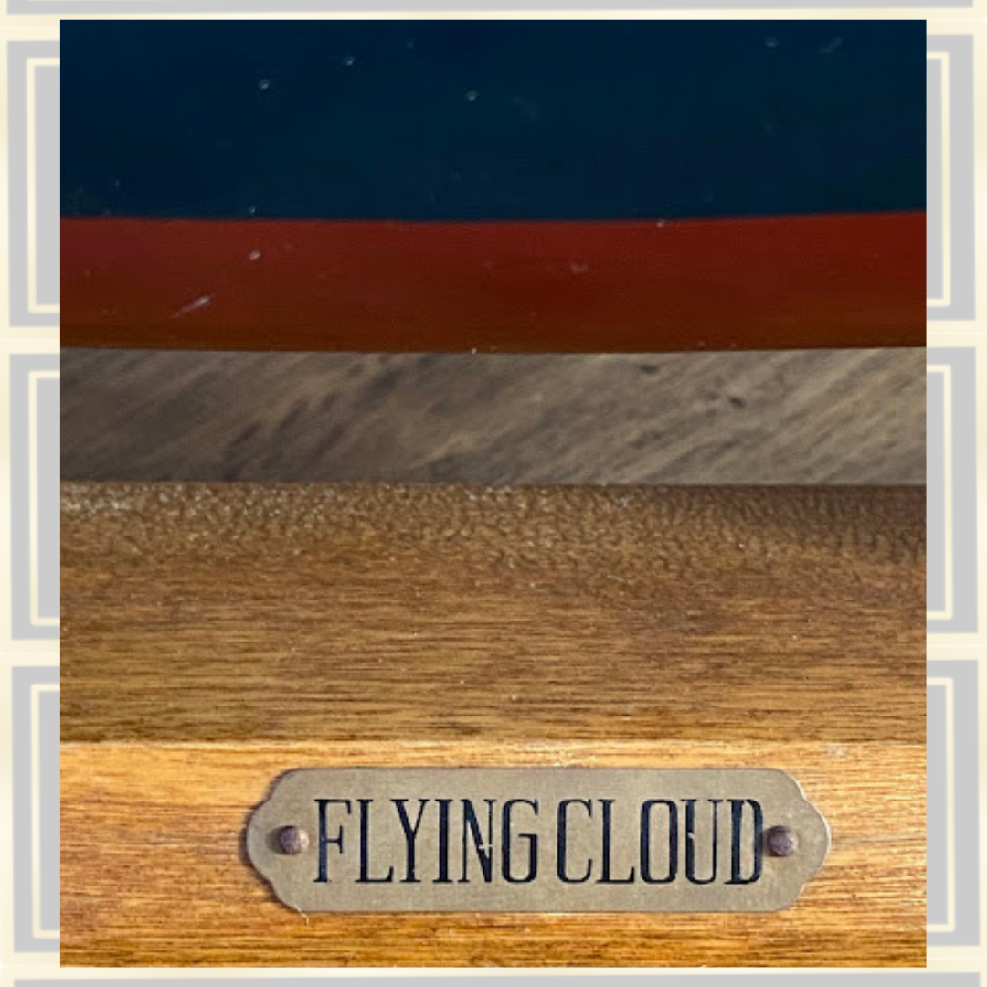 Vintage Flying Cloud American Wooden Sailing Ship Model