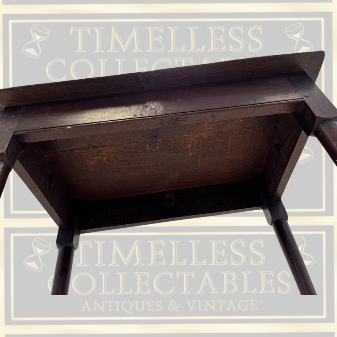 Antique 18th-Century George II Oak Side Table
