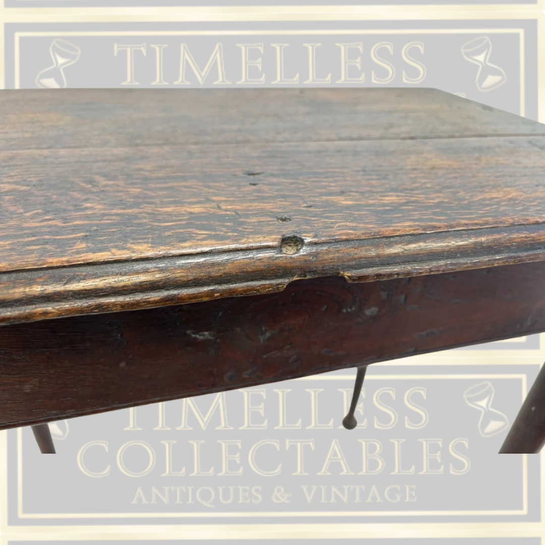 Antique 18th-Century George II Oak Side Table