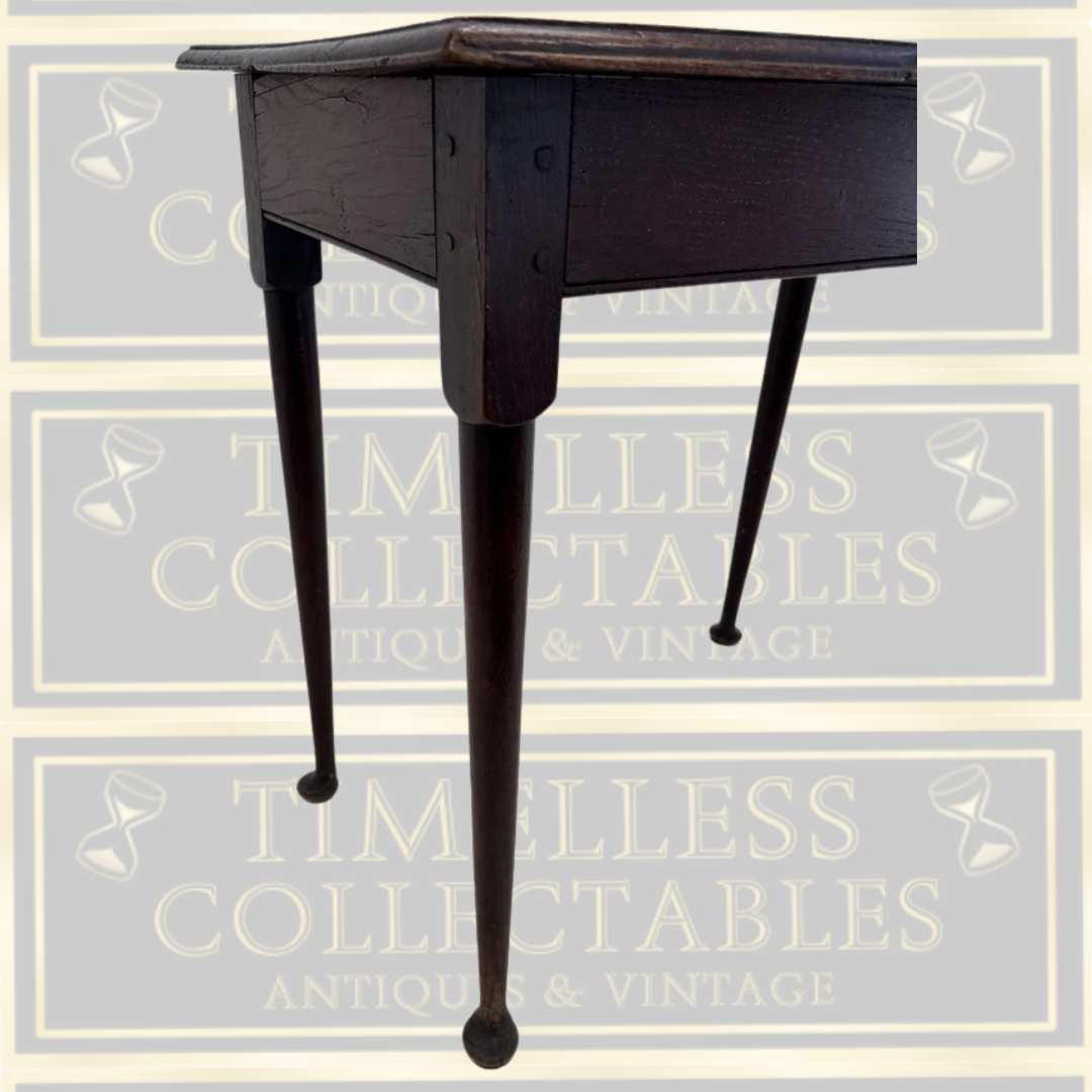 Antique 18th-Century George II Oak Side Table