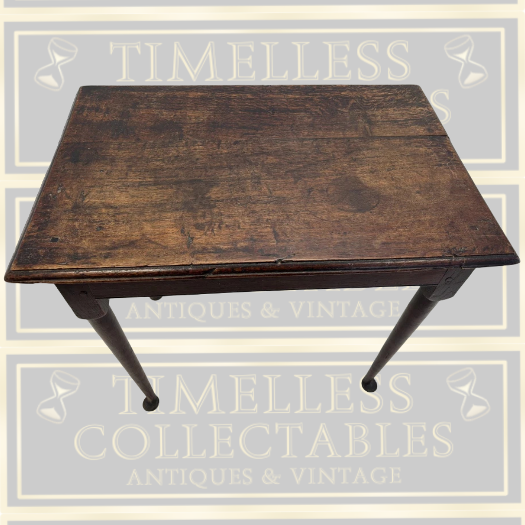 Antique 18th-Century George II Oak Side Table