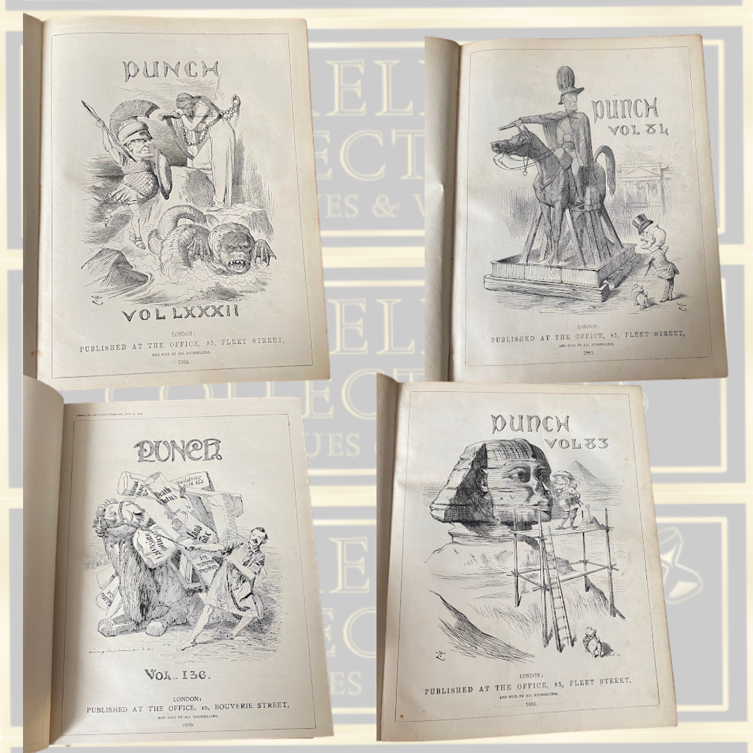Antique & Vintage Punch Books x 13