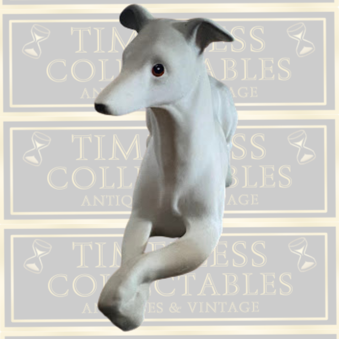 Vintage Pair Bisque Whippets Ha Wains & Sons Charisma