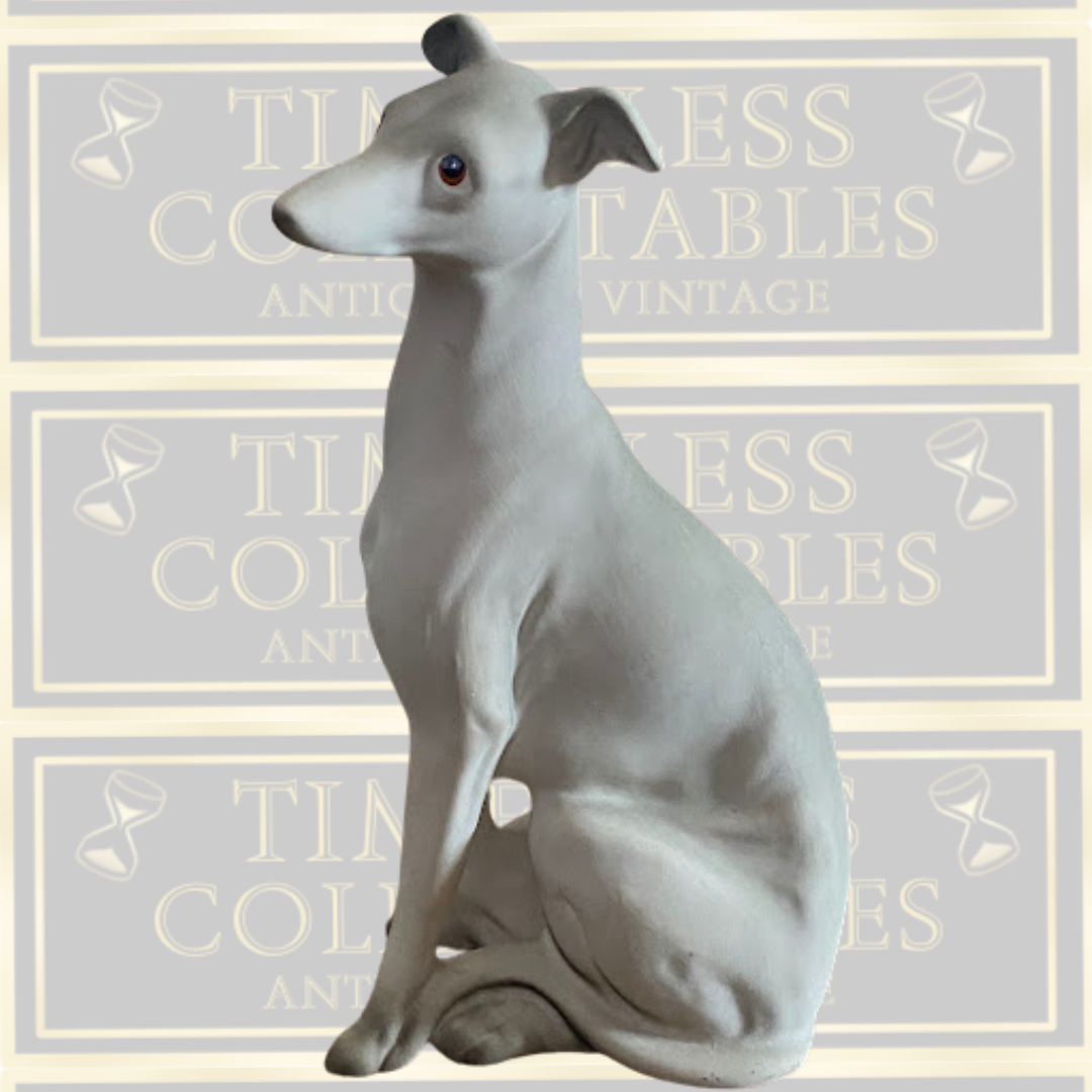 Vintage Pair Bisque Whippets Ha Wains & Sons Charisma
