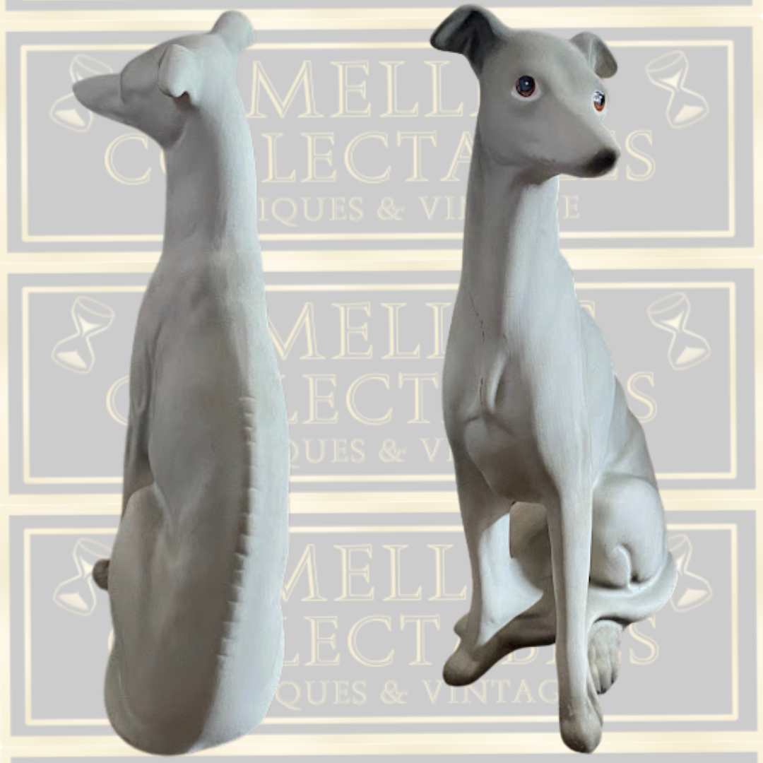 Vintage Pair Bisque Whippets Ha Wains & Sons Charisma