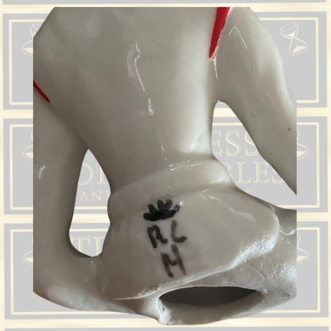 Vintage Ceramic Harlequin Clown Figurine