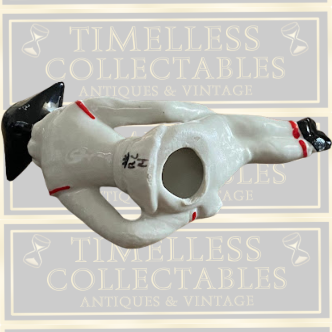 Vintage Ceramic Harlequin Clown Figurine