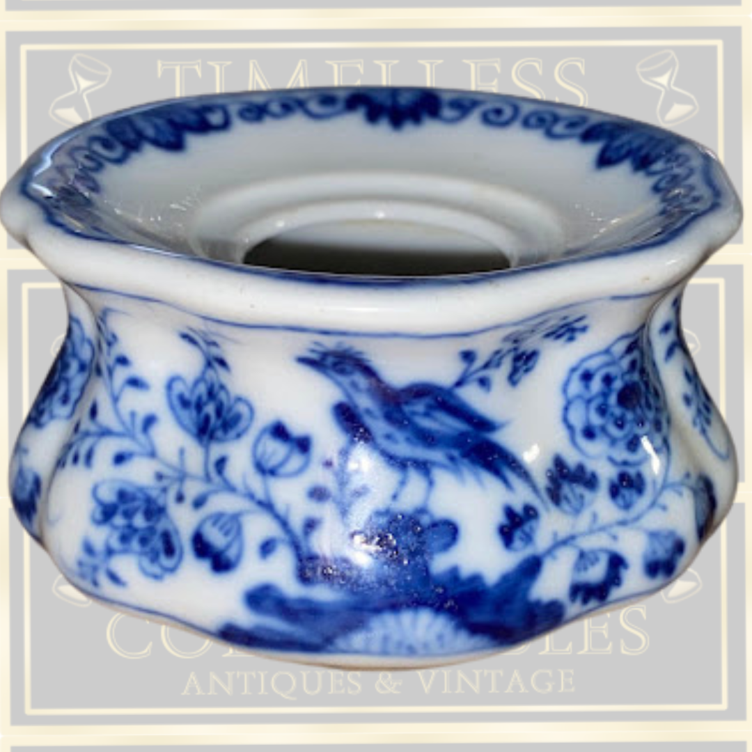 Antique Meissen Porcelain Ink Pot