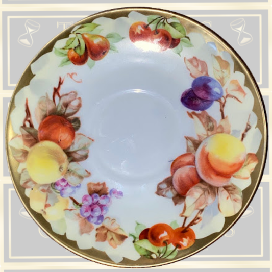 Three Antique Saxe porcelain Saucer Plates