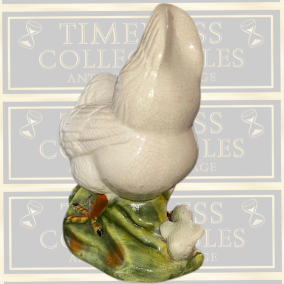 Vintage Large French Hen & Chicks Farmhouse Appeal