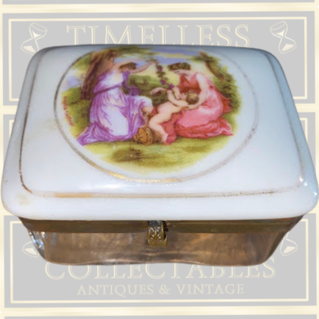 Antique Porcelain Trinket Box