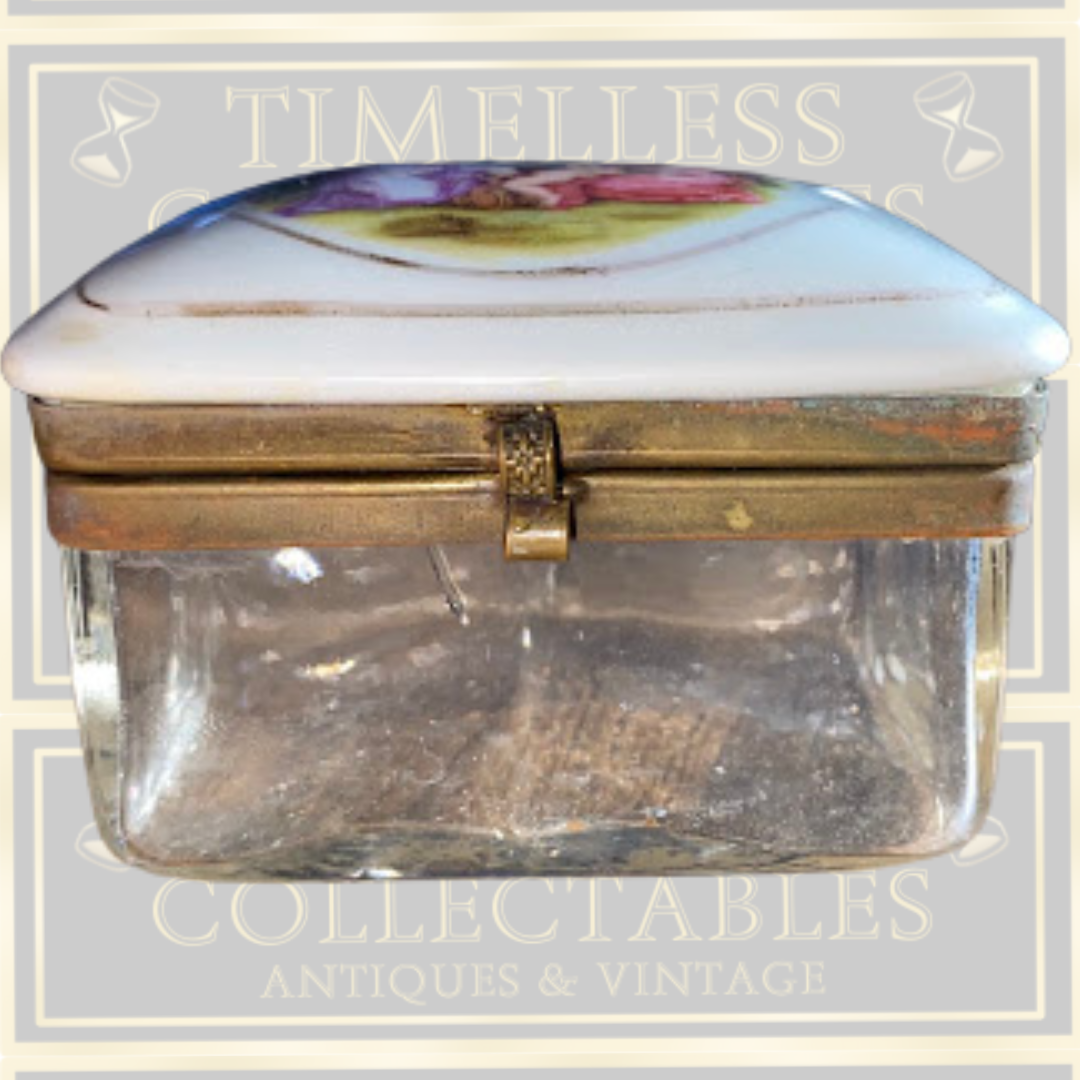 Antique Porcelain Trinket Box